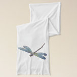 Vintage Blue Dragonfly Scarf<br><div class="desc">Vintage illustration of a blue dragonfly</div>