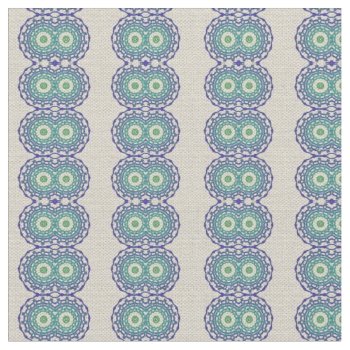 Vintage Blue Dreams Ticking Material Fabric by MisfitsEnterprise at Zazzle