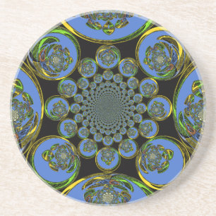 Vintage Blue Drink Coaster