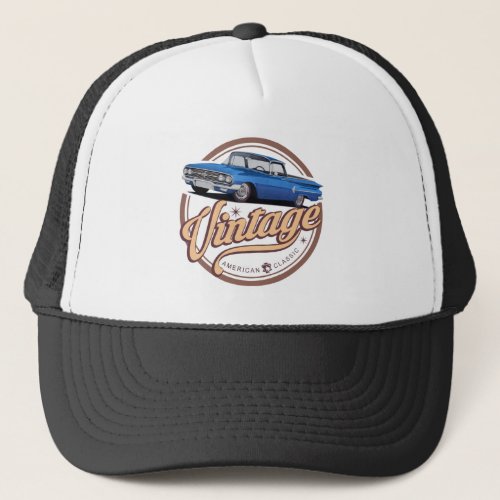Vintage Blue El Camino Trucker Hat