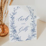 Vintage Blue Floral Cards and Gifts Table Sign