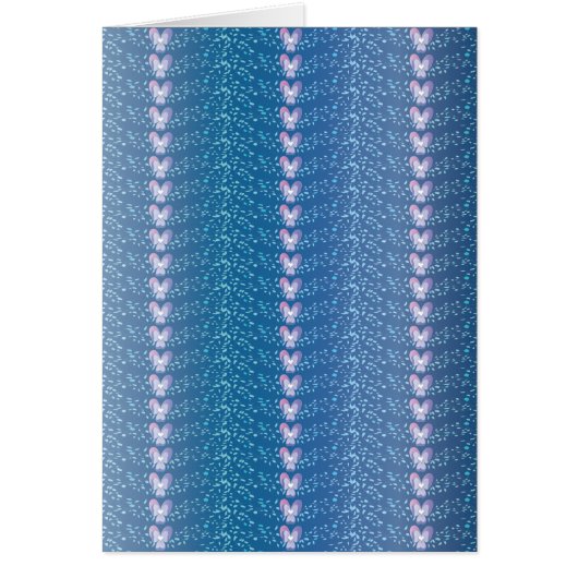 Vintage Blue Floral Violets wallpaper pattern (Front)