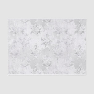 Vintage Blue French floral Pattern Tissue Paper