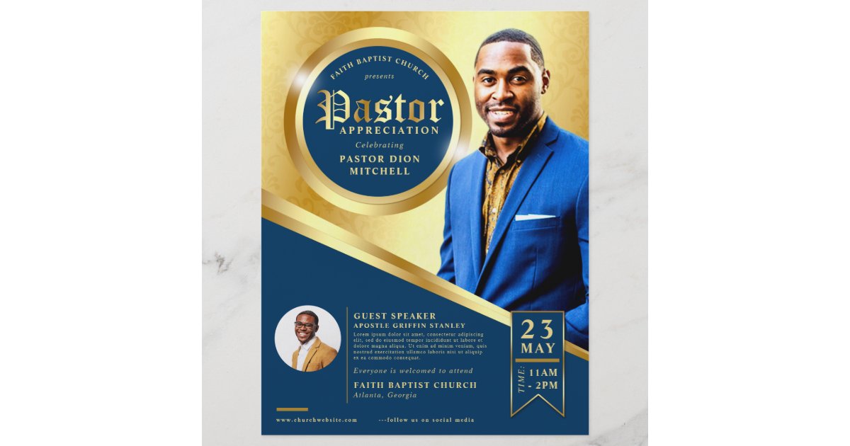 pastor appreciation flyer ideas