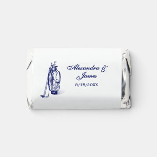 Vintage Blue Golf Bag Golf Clubs Hershey's Miniatures