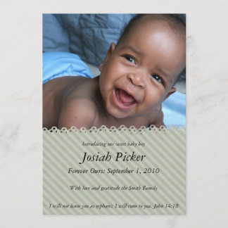 Vintage Blue Gray Invitation