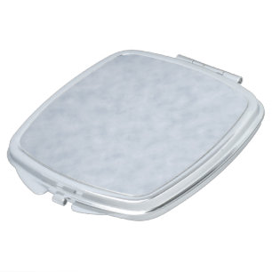 Vintage Blue Gray Parchment Look Texture Mirror For Makeup