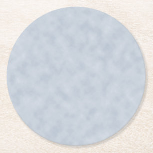 Vintage Blue Gray Parchment Look Texture Round Paper Coaster
