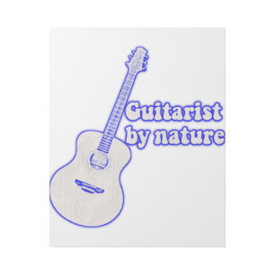 Vintage blue guitar. Guitarist by nature Gallery Wrap