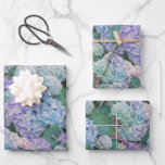 Vintage Blue Hydrangea Floral Garden Wrapping Paper Sheets<br><div class="desc">These vintage floral wrapping paper sheets feature a garden of lavender and blue hydrangea flowers. Use for gift wrap or for decoupage projects. Designed by world renowned artist ©Tim Coffey.</div>
