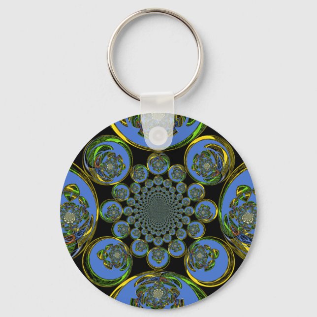 Vintage Blue Keychain (Front)