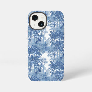Vintage Blue Landscape Toile w/Urns and Columns iPhone 13 Mini Case