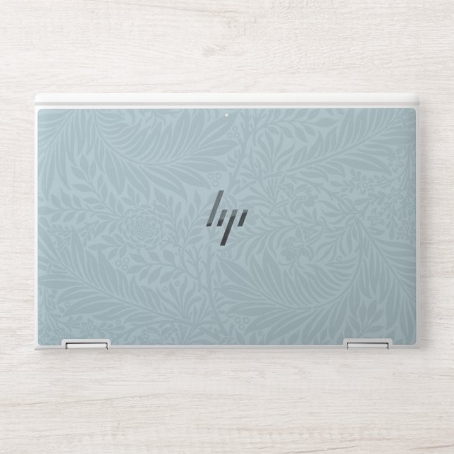 Vintage Blue Larkspur Flower Pattern HP Laptop Skin (Front)