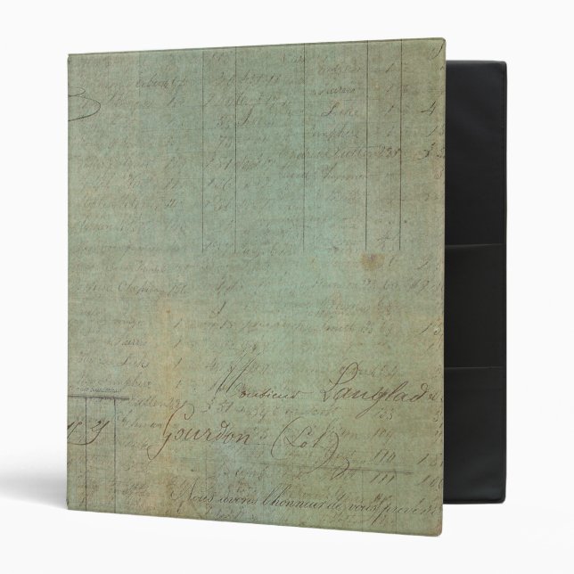 Vintage Blue Ledger Binder (Front/Inside)