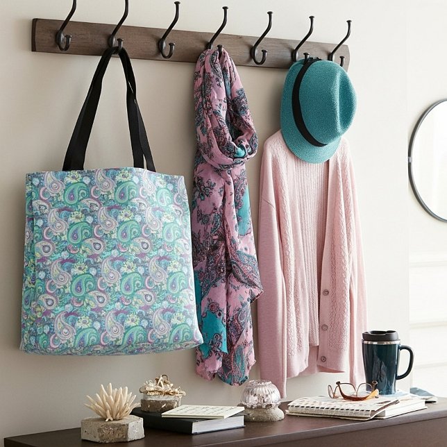 Vintage blue paisley tote bag (Creator Uploaded)