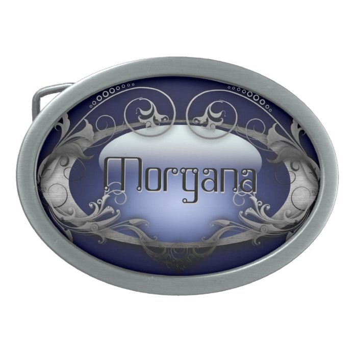 Vintage blue personalized Belt Buckle