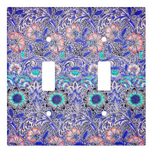 Vintage Blue pink William Morris's Corncockle Light Switch Cover