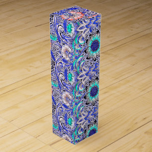 Vintage Blue pink William Morris's Corncockle Wine Box