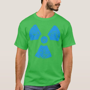 Vintage Blue Radiation Sign T-Shirt