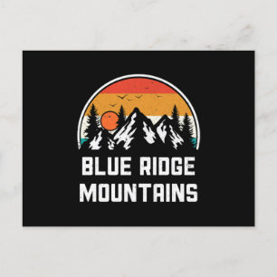 Vintage Blue Ridge Mountains Nature Outdoor Hiking Postcard