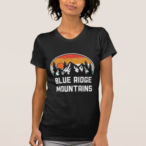 Vintage Blue Ridge Mountains Nature Outdoor Hiking T_Shirt