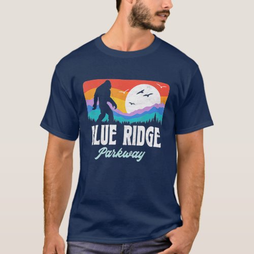 Vintage Blue Ridge Parkway Bigfoot Mountains  T_Shirt