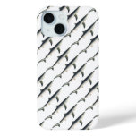 Vintage Blue Shark, Aquatic Ocean Marine Life iPhone 15 Case