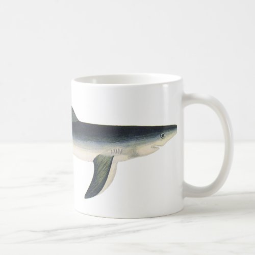 Vintage Blue Shark Aquatic Ocean Marine Life Coffee Mug