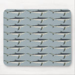 Vintage Blue Shark, Aquatic Ocean Marine Life Mouse Pad