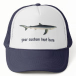 Vintage Blue Shark, Aquatic Ocean Marine Life Trucker Hat