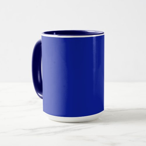 Vintage Blue Solid Color Mug