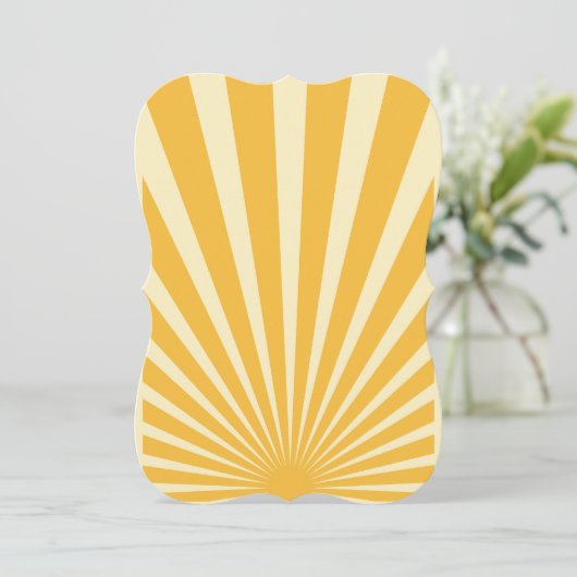 Vintage blue sunburst posters (Standing Front)