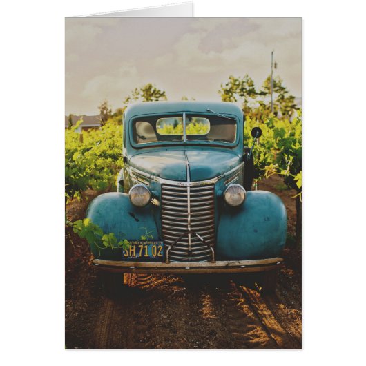 Vintage Blue Truck Cards (Front)