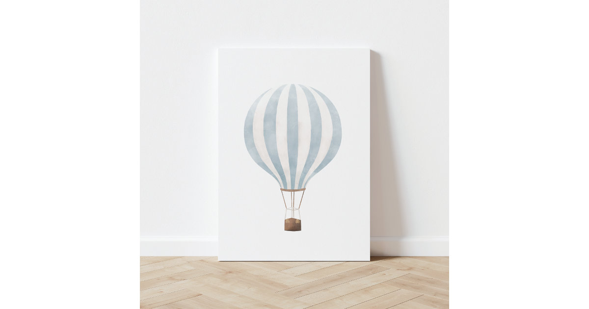 vintage hot air balloon art