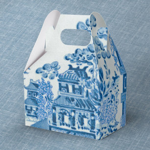 Vintage Blue Willow Favor Box