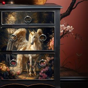 Vintage Blue Winged Pegasus Greek Mythology Tissue Paper