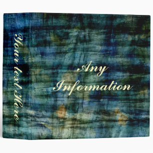 Vintage blue wood art photo book binder
