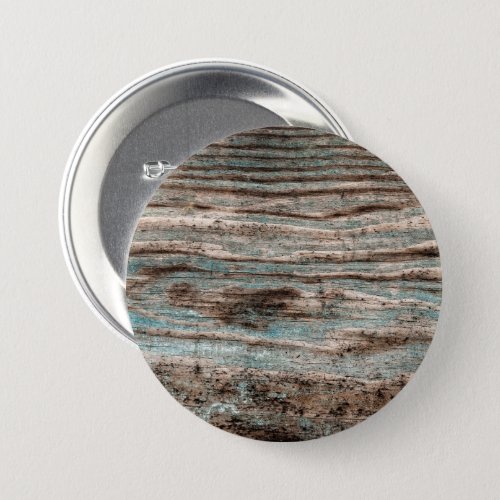 Vintage Blue Wood Button