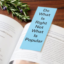 vintage blue words of wisdom bookmark
