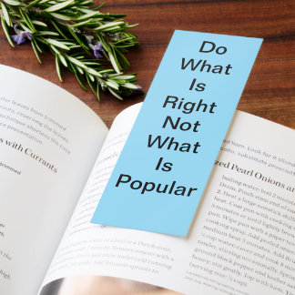 vintage blue words of wisdom bookmark