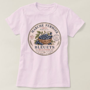 Vintage Blueberries Label T-Shirt