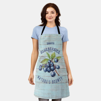 Vintage Blueberry – Botanical Fruit  Apron