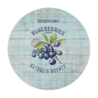 Vintage Blueberry – Botanical Fruit  Cutting Board