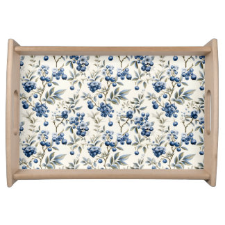 Vintage Blueberry Serving Tray