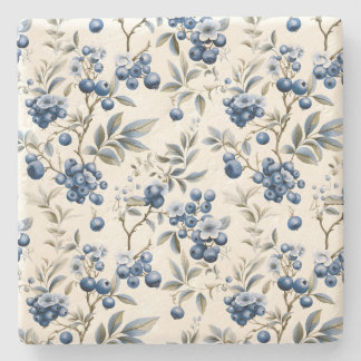 Vintage Blueberry Stone Coaster