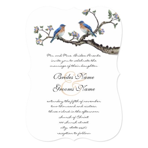 Bluebird Wedding Invitations 8