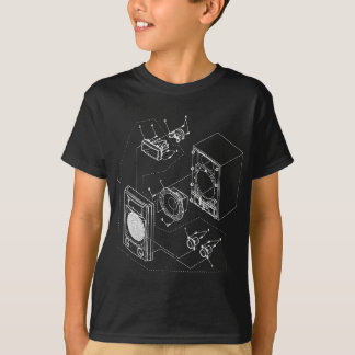 Vintage Blueprint - Speaker Audio Loudspeaker Retr T-Shirt