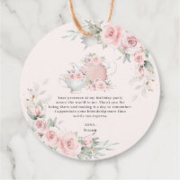 Vintage Blush Floral High Tea Party Birthday Party