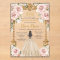 Vintage Blush Pink Champagne Floral Quinceañera