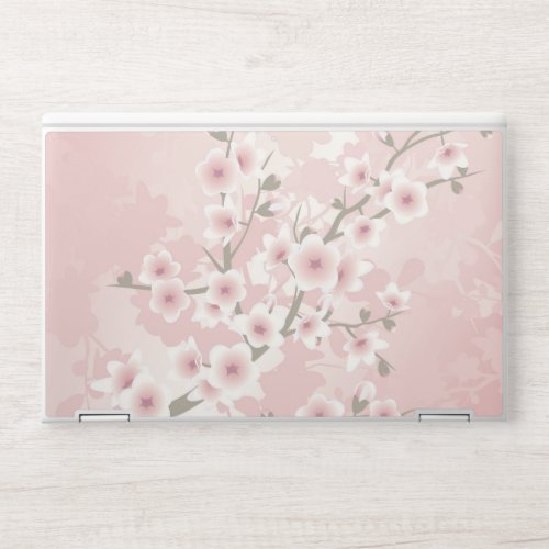 Vintage Blush PInk Cherry Blossom HP Laptop Skin
